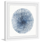 "Embossed Tree Ring" Framed Painting Print, 18"x18"