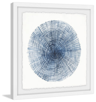 "Embossed Tree Ring" Framed Painting Print, 18"x18"