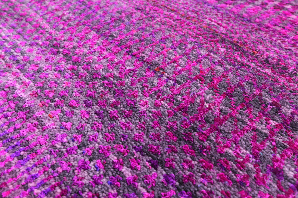 12' 2" X 15' 2" Wool and Silk Super Savannah Gabbeh Handmade Rug Q8612