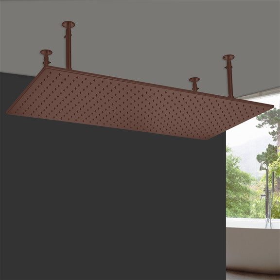 Fontana 20x40" Ceiling Mount Rain Shower Head, Oil Rubbed Bronze