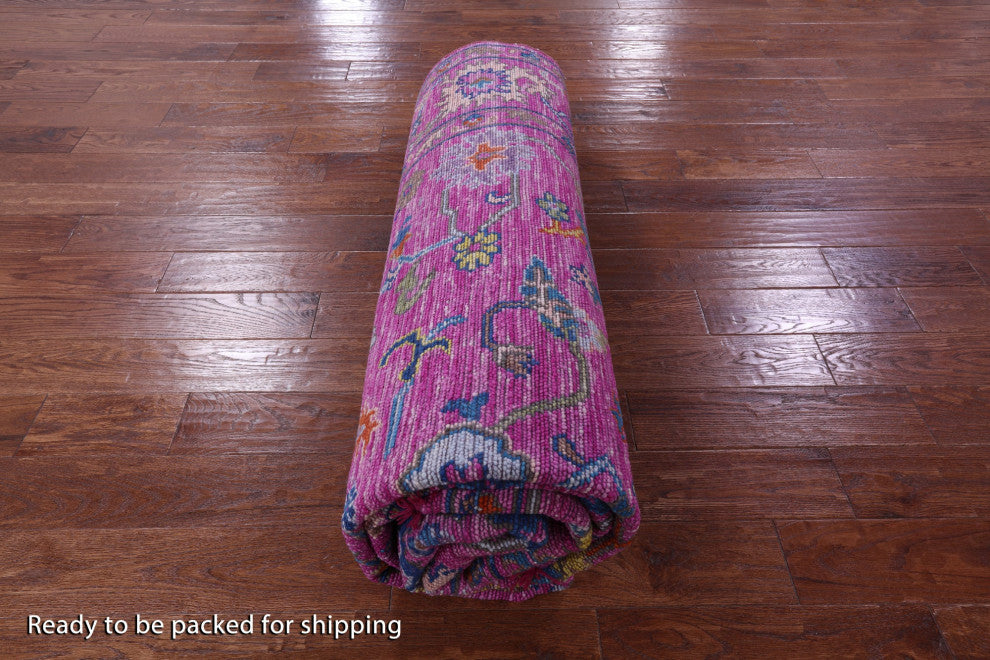 Turkish Oushak Handmade Wool Rug 7' 11" X 10' 3" - Q13616