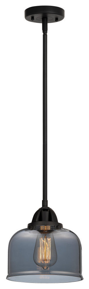 Large Bell Mini Pendant, Matte Black, Plated Smoke, Plated Smoke