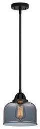 Large Bell Mini Pendant, Matte Black, Plated Smoke, Plated Smoke