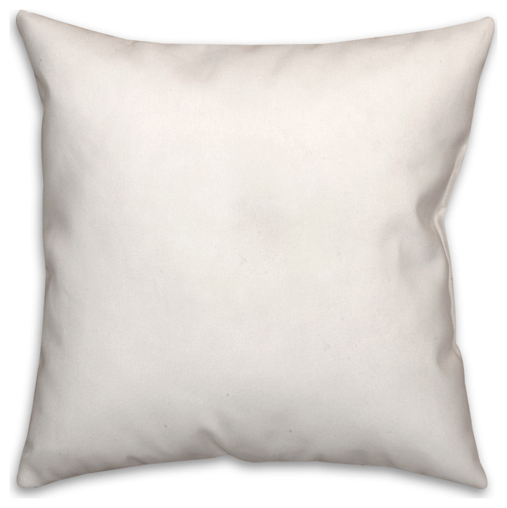 Christmas Wreath Monogram W 18x18 Spun Poly Pillow