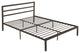 GDF Studio Jones Queen-Size Bed Frame, Hammered Copper
