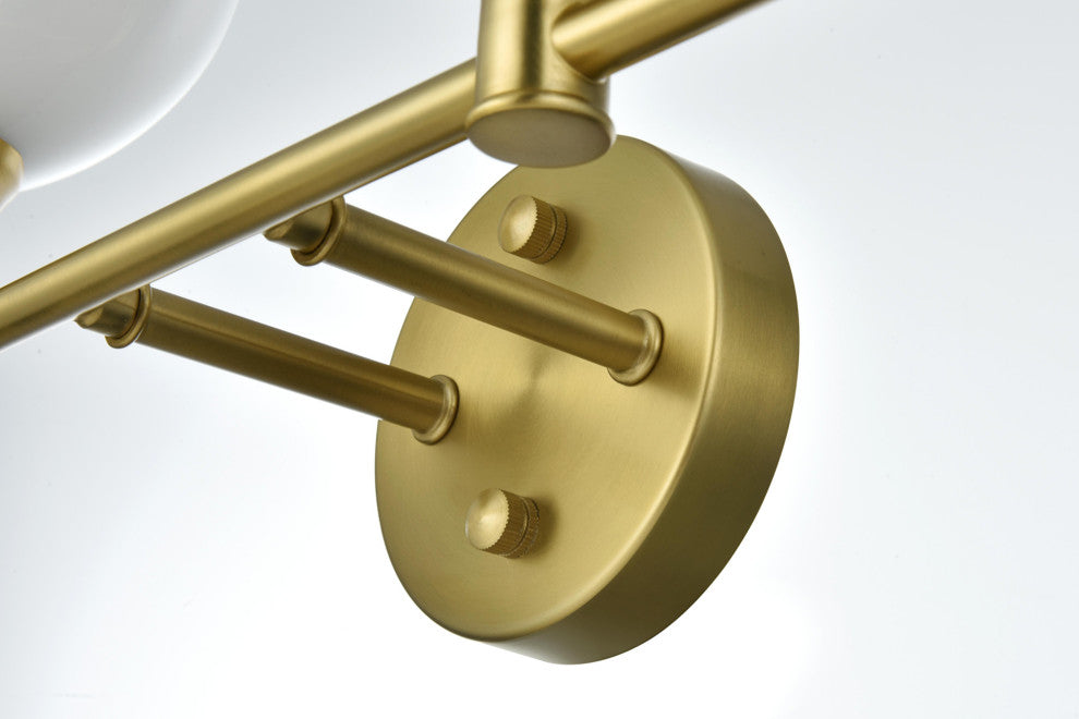 Elegant Lighting LD2323 Collier 4 Light 38"W Vanity Light - Satin Gold