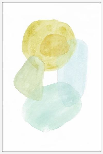 "Pastel Set" Floater Framed Painting Print on Canvas, 30"x45"