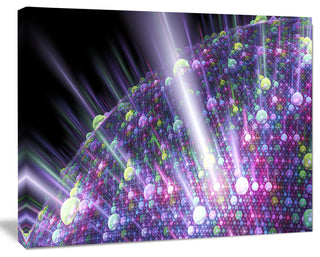 Purple Solar Bubbles Planet, Abstract Canvas Art Print, 40x30
