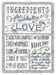 "Ingredients For Life Ditzy Floral III Neutral" Print by Mary Urban, 26"x34"