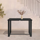 Grand Outdoor Patio Counter Height Dining Table, Black Aluminum