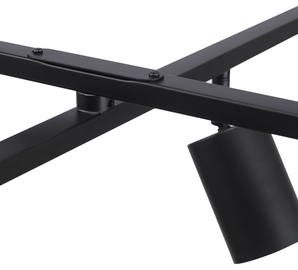 Waylon 6-Light Matte Black Track Lighting