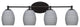 Capri 4-Light Bath Bar, Matte Black/Gray Matrix