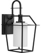 Chilton Collection 14-7/8, 1-Light Textured Black Outdoor Wall Lantern