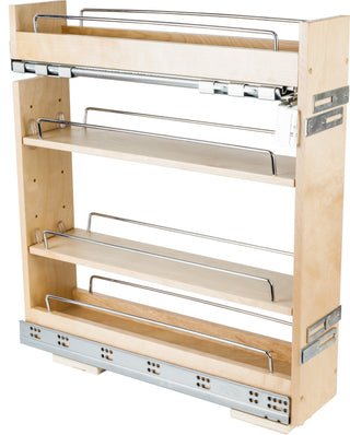 5" Base Cabinet Pullout with Premium Soft-close Concealed Undermount Slides