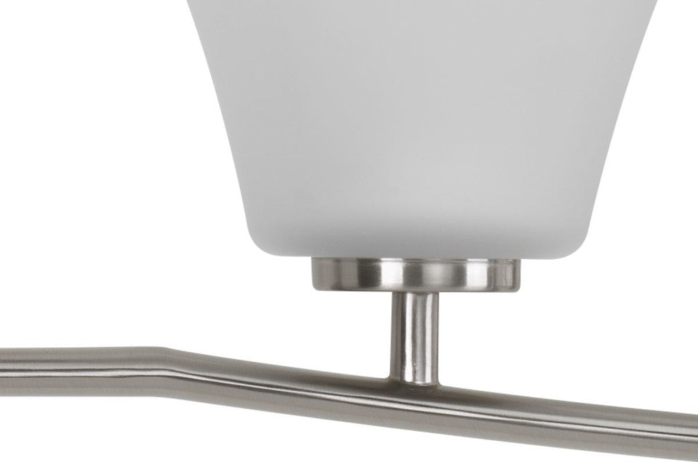 Bravo Collection 4-Light Bath Light, Brushed Nickel