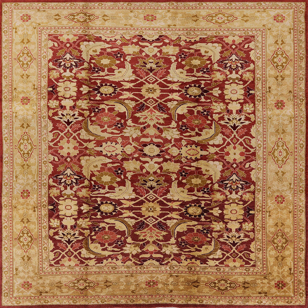 Ahgly Company Indoor Square Mid-Century Modern Area Rugs, 7' Square
