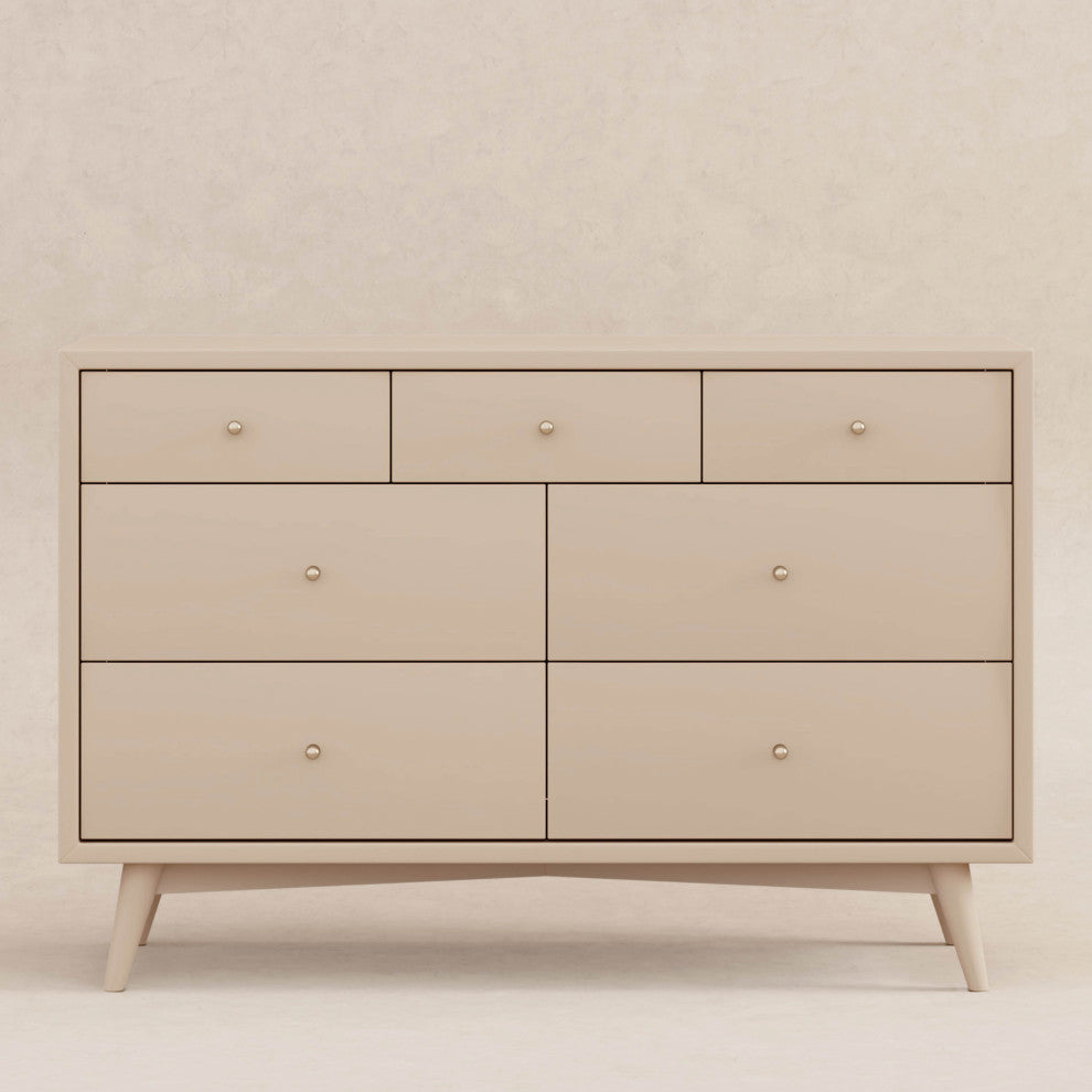 Palma 7-Drawer Assembled Double Dresser, Taupe