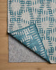Loloi Easton Fog / Teal 7'-10" x 10' Area Rug