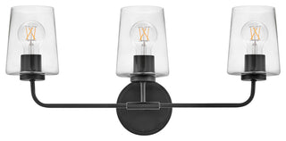 Lark Kline Medium Three Light Vanity, Black