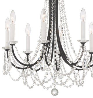 Karrington 8-Light Matte Black Chandelier