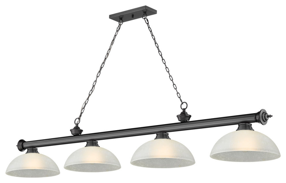Zlite 2306-4BP-DWL14 4-Light Billiard, White Linen