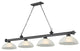 Zlite 2306-4BP-DWL14 4-Light Billiard, White Linen