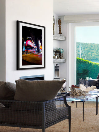 "Time Square by Night" Framed Painting Print, 20"x30"