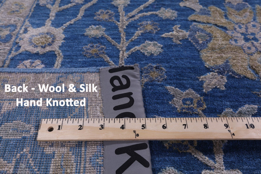 Persian Wool & Silk Hand-Knotted Rug 8' 0" X 10' 6" - Q15974