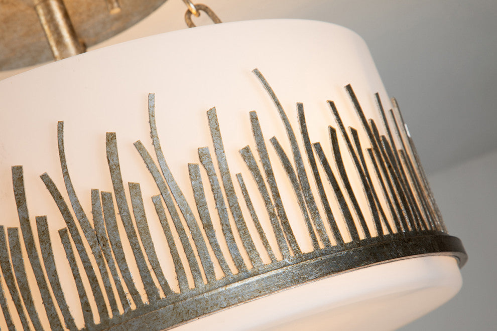 Sawgrass Semi-flush Light in Silver