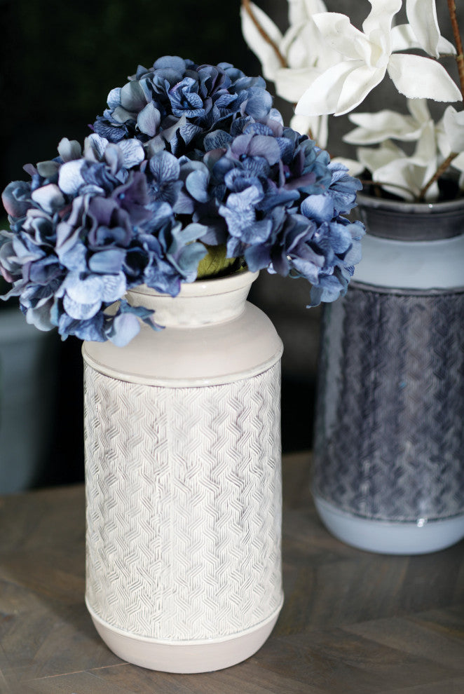 Modern 15"x7" Brown Stoneware Vase