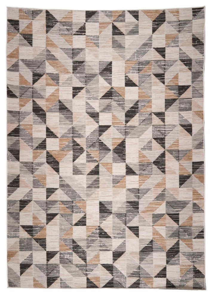 Plaza Tiles Area Rug, Neutral, 2'x7'6"