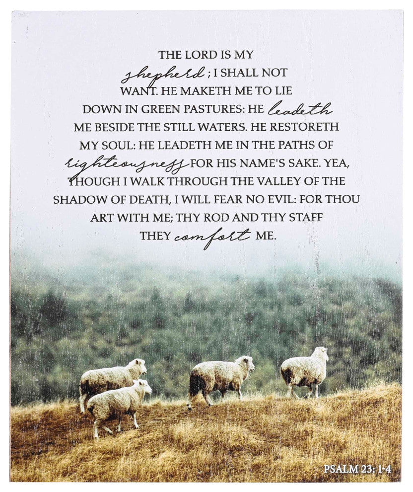 Plaque Psalm 23 8x10