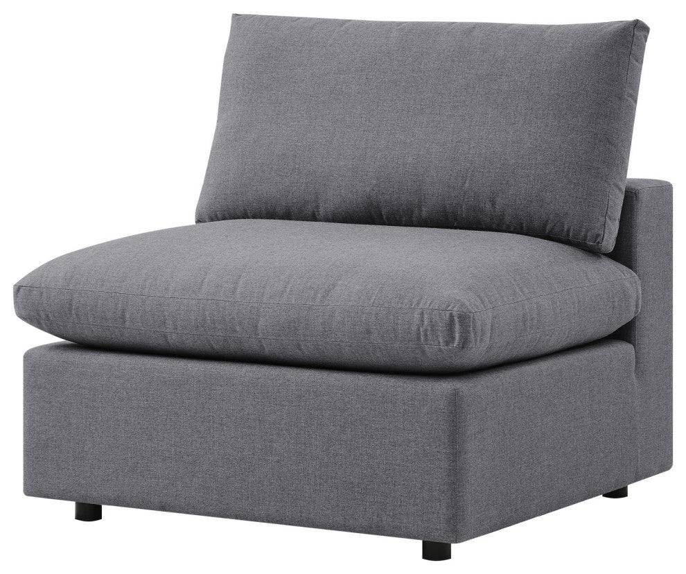 Modular Lounge Sectional Deep Sofa Set, Sunbrella, Gray, Modern, Outdoor