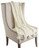 Knit Pom Pom Throw, White