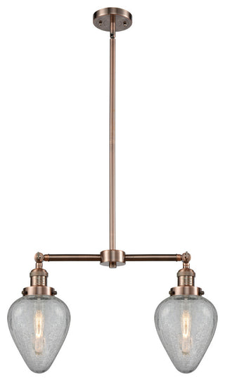 Innovations Lighting 209 Geneseo Geneseo 2 Light 21"W Linear - Antique Copper /
