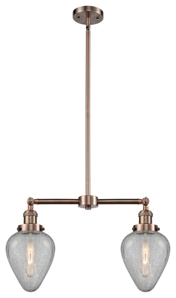 Innovations Lighting 209 Geneseo Geneseo 2 Light 21"W Linear - Antique Copper /