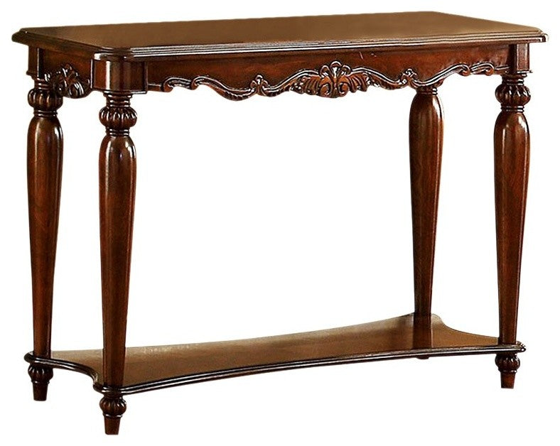 Benzara BM122864 Bunbury Traditional Sofa Table, Cherry