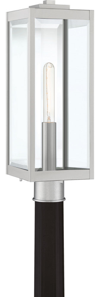 Westover 1-Light Outdoor Lantern, Stainless Steel