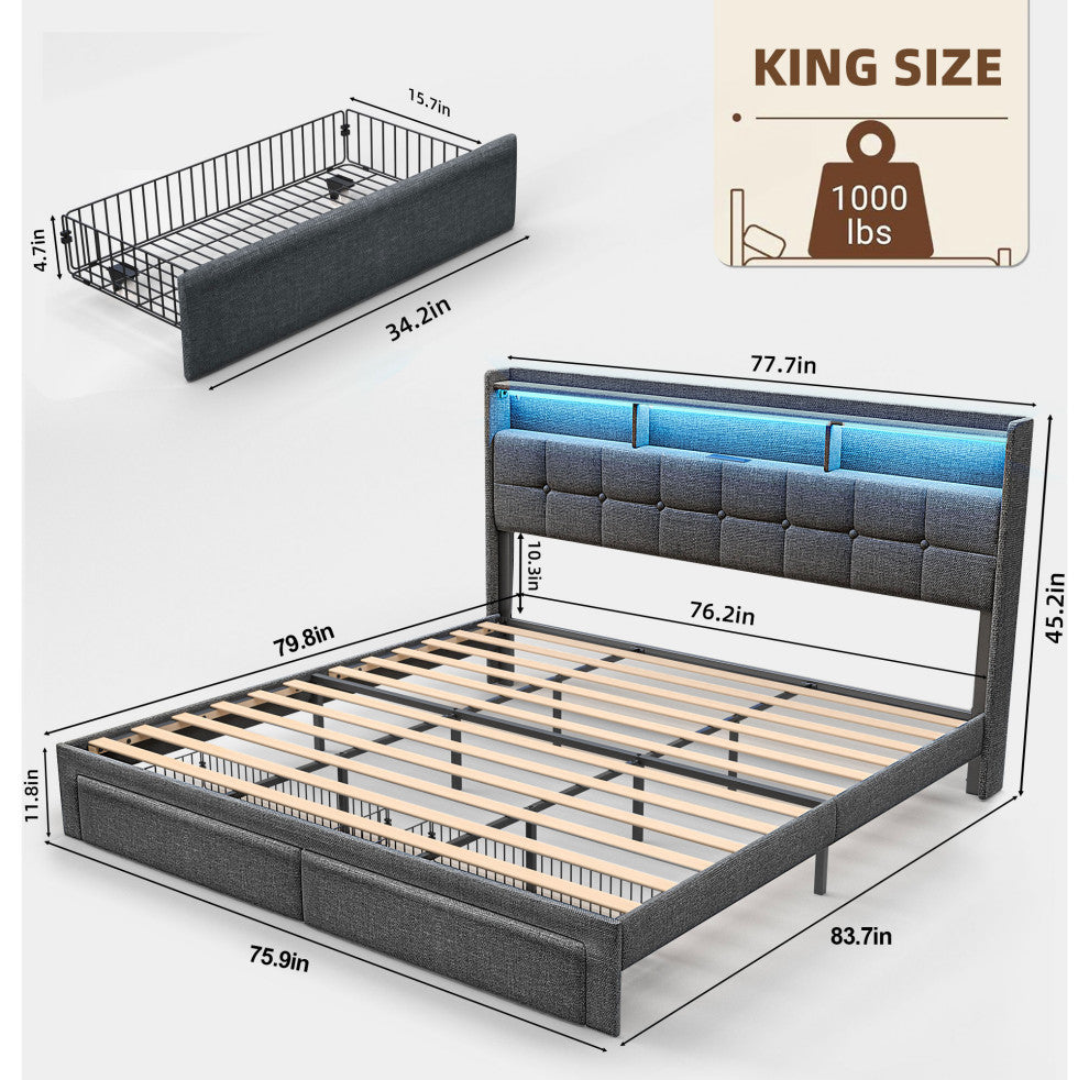 Gewnee King Bed Frame