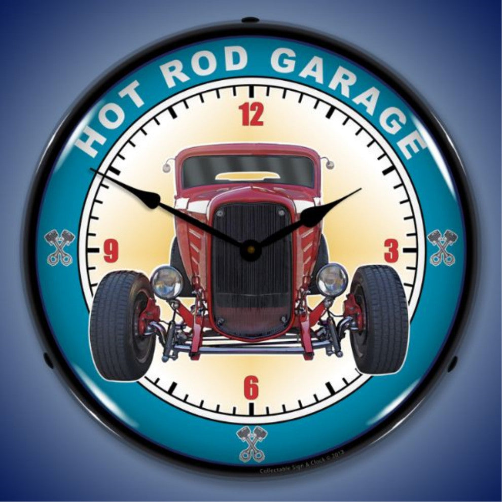 1303431 Hot Rod Garage Clock