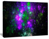 Explosion Supernova Fractal Art, Oversized Abstract Canvas Art Print, 60x40