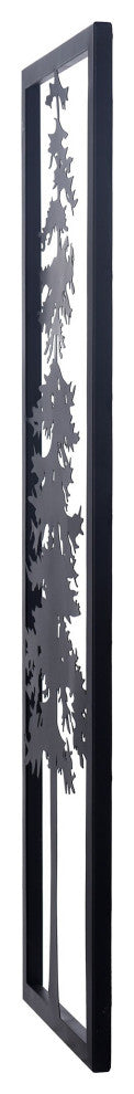 Cypress I Laser Cut Metal Wall Art With Fired Finish 36"H12"W
