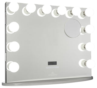 Hollywood Premiere Plus Vanity Mirror, Silver, Bluetooth