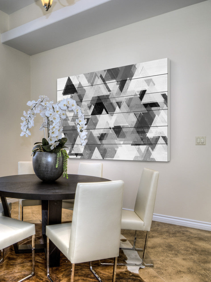 "Hidden Emotion" Painting Print on White Wood