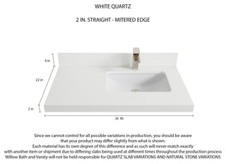 Malibu 36 Right Offset Bath Vanity in Lafayette Green 2" White Quartz