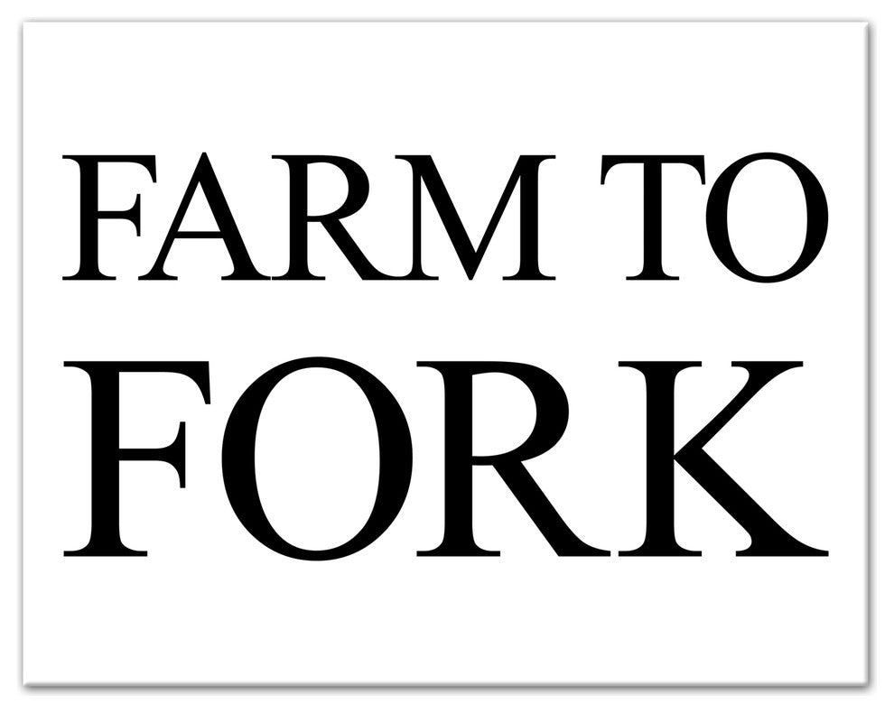 Farm to Fork 11x14 Canvas Wall Art