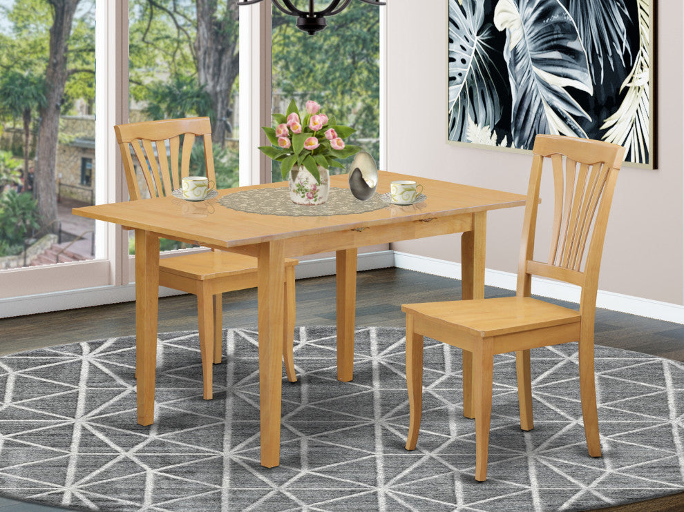 3 Pc Dinette Table Set Table And 2 Dining Chairs