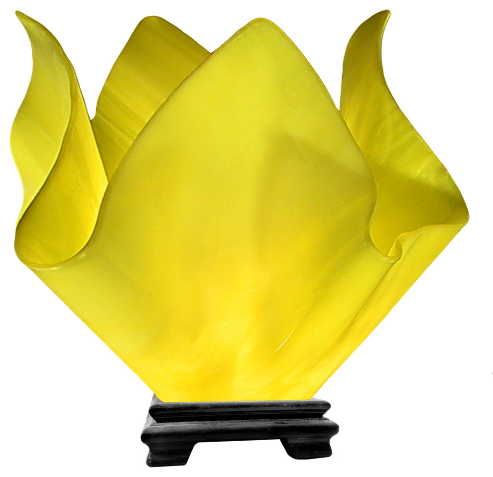 Jezebel Radiance Large Flame Vase Lamp, Canary Yellow