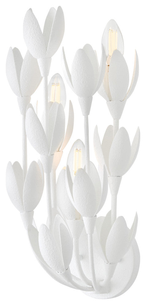 Hinkley Lighting 30010 Flora 3 Light 17" Tall Wall Sconce - Textured Plaster