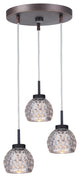Woodbridge Lighting Charlotte 3-Light Cluster Pendant, Opal